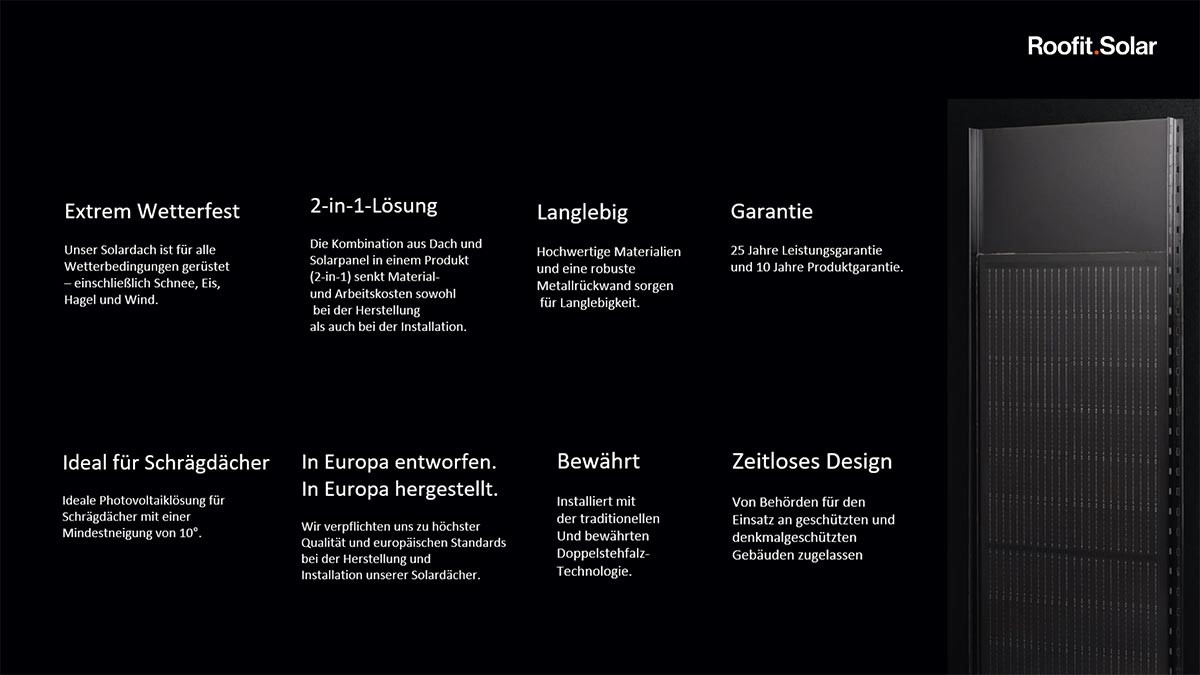 Energie / Alternativenergie von der Sonne durch Photovoltaik | © Roofit.Solar